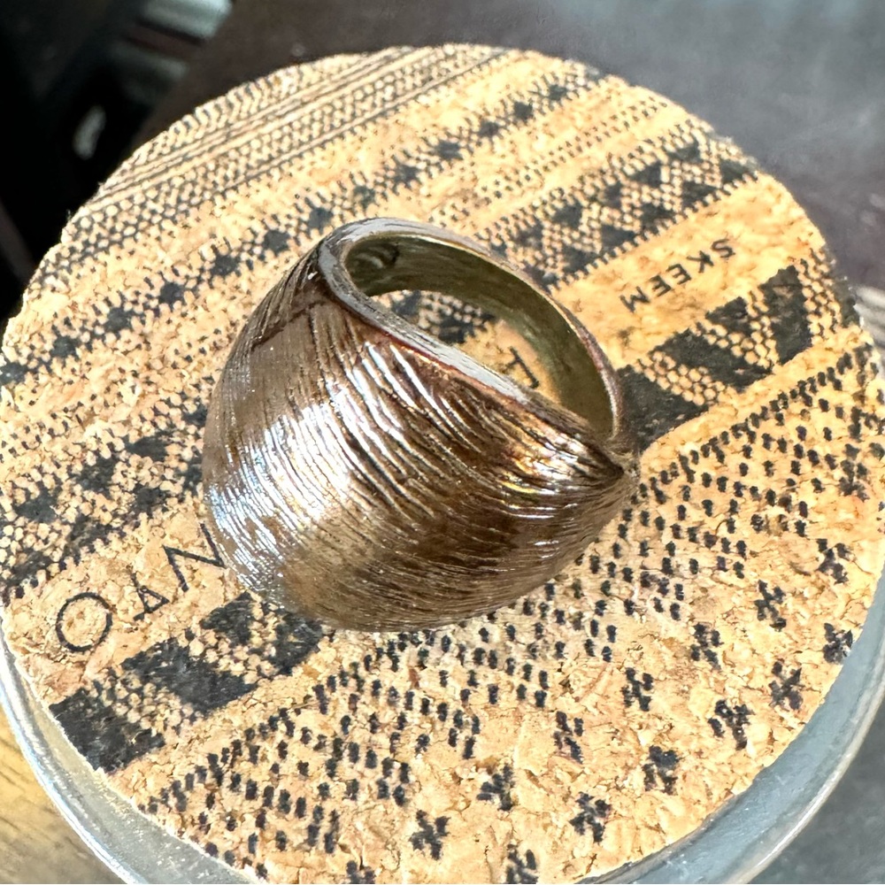 Brown Mod Statement Ring - image 4